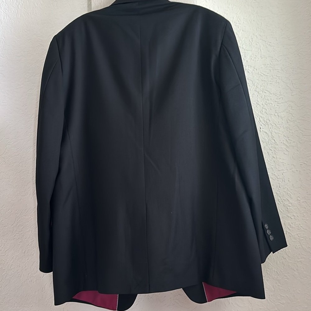 Alan Flusser Black Blazer Size 44 R View 4
